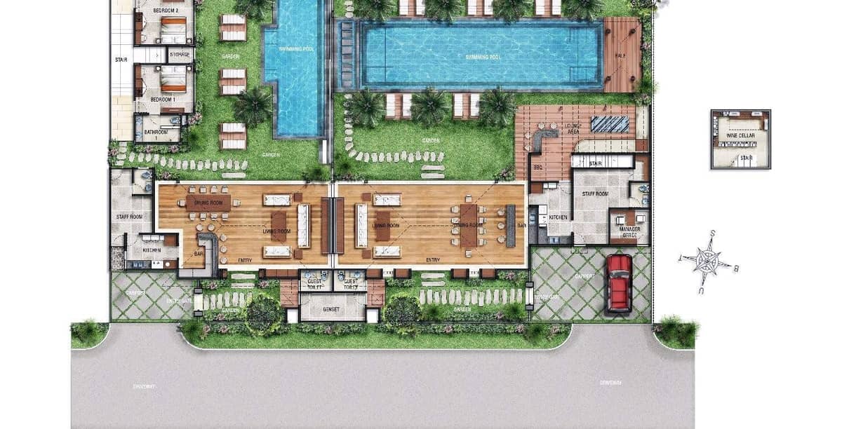 Rent villa Orchid, Indonesia, Bali, Seminjak | Villacarte