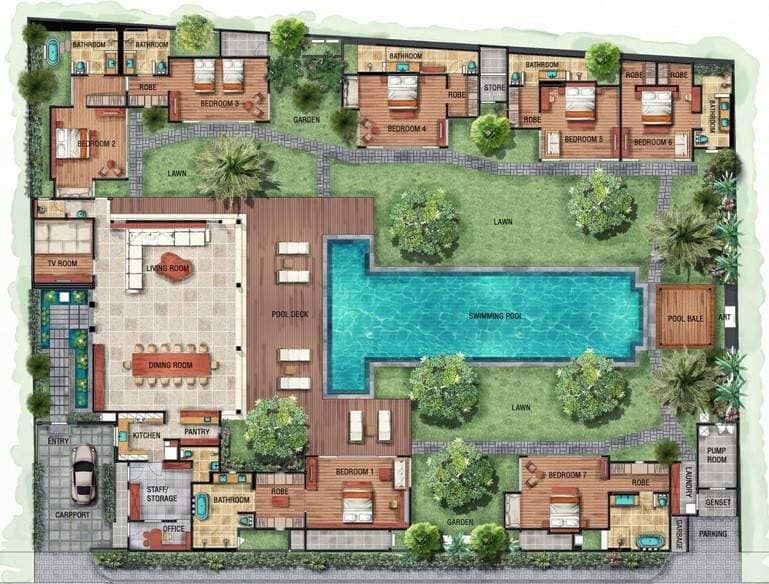 Rent villa Genevieve, Indonesia, Bali, Seminjak | Villacarte