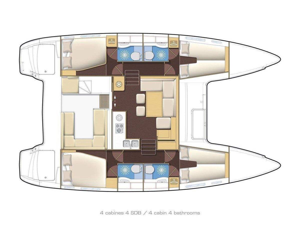 Lagoon 400 S2, Catamaran, booking, rent | Villacarte