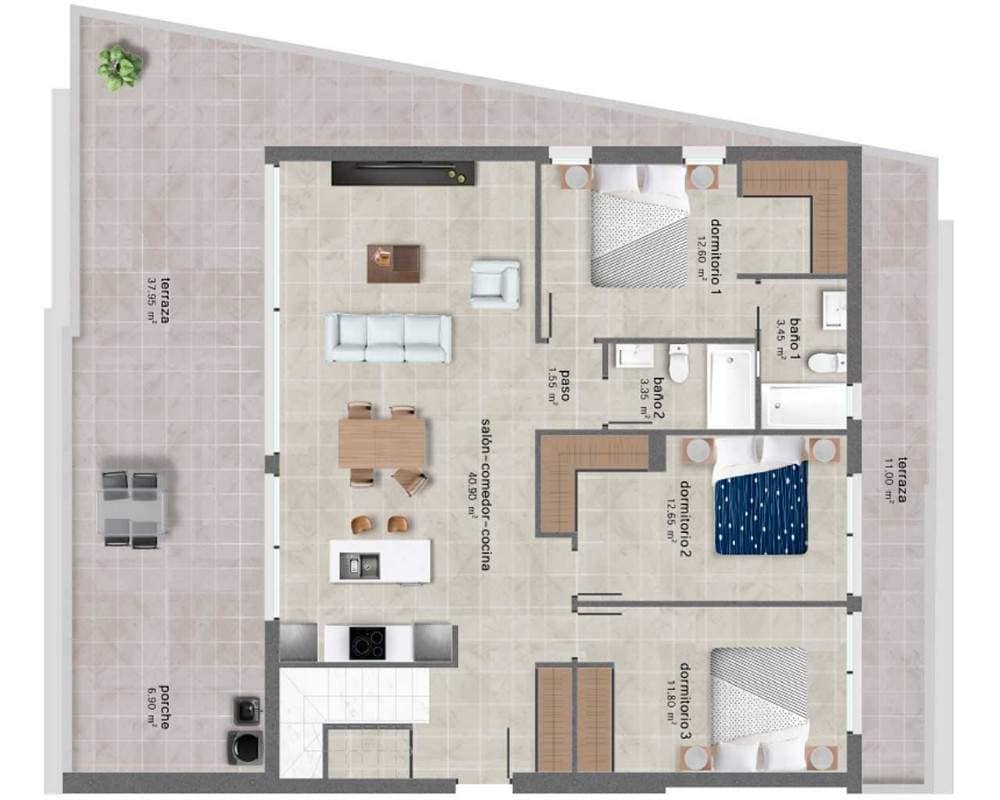 Продажа недвижимости  SANUK - 4 BEDROOMS PENTHOUSE , Испания, Коста Калида, Сантьяго де ла Рибера | Villacarte