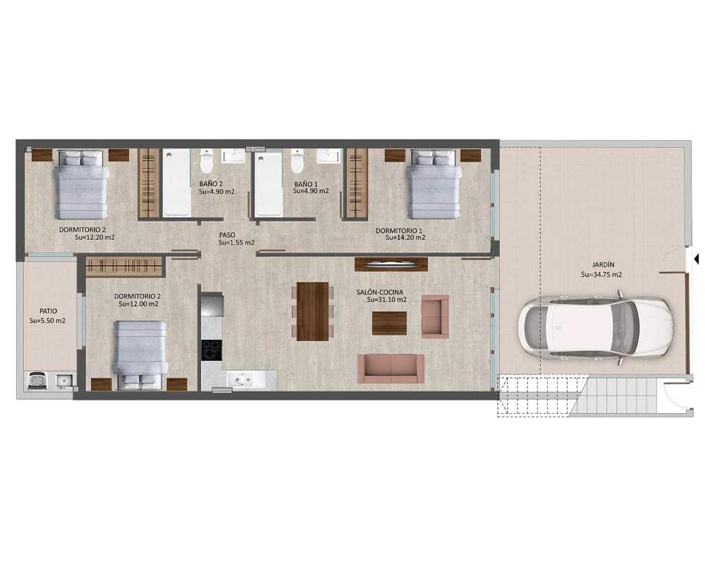 Property for Sale  PLAYAMAR VII - GROUND FLOOR , Spain, Costa Blanca, Pilar de la Horadada | Villacarte