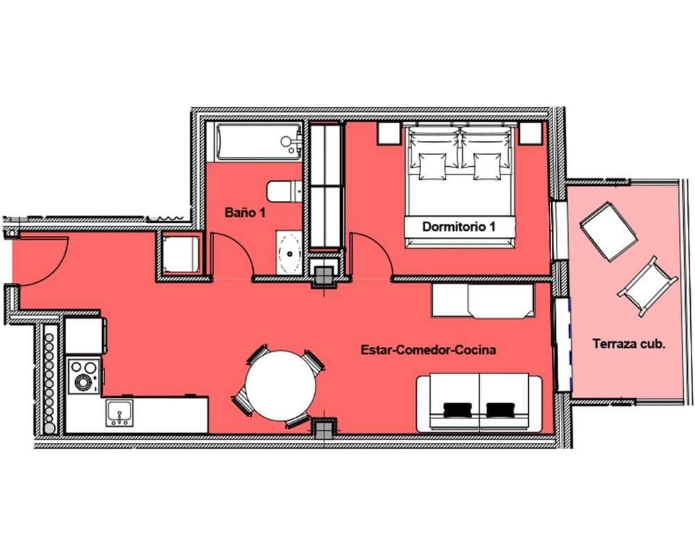Property for Sale  ALEGRIA XIV - 1 BEDROOM , Spain, Costa Blanca, Torrevieja | Villacarte