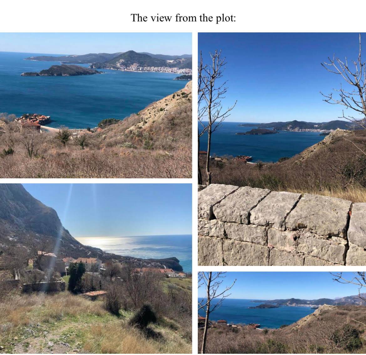 Land for Sale, Montenegro, Budva region, Blizikuce | Villacarte